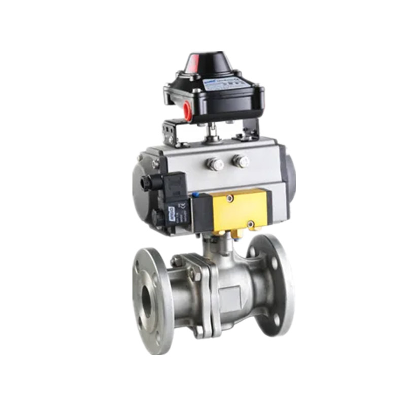 นิวเมติกทำงาน 2-PC ANSI Flanged Ball Valve 150lb