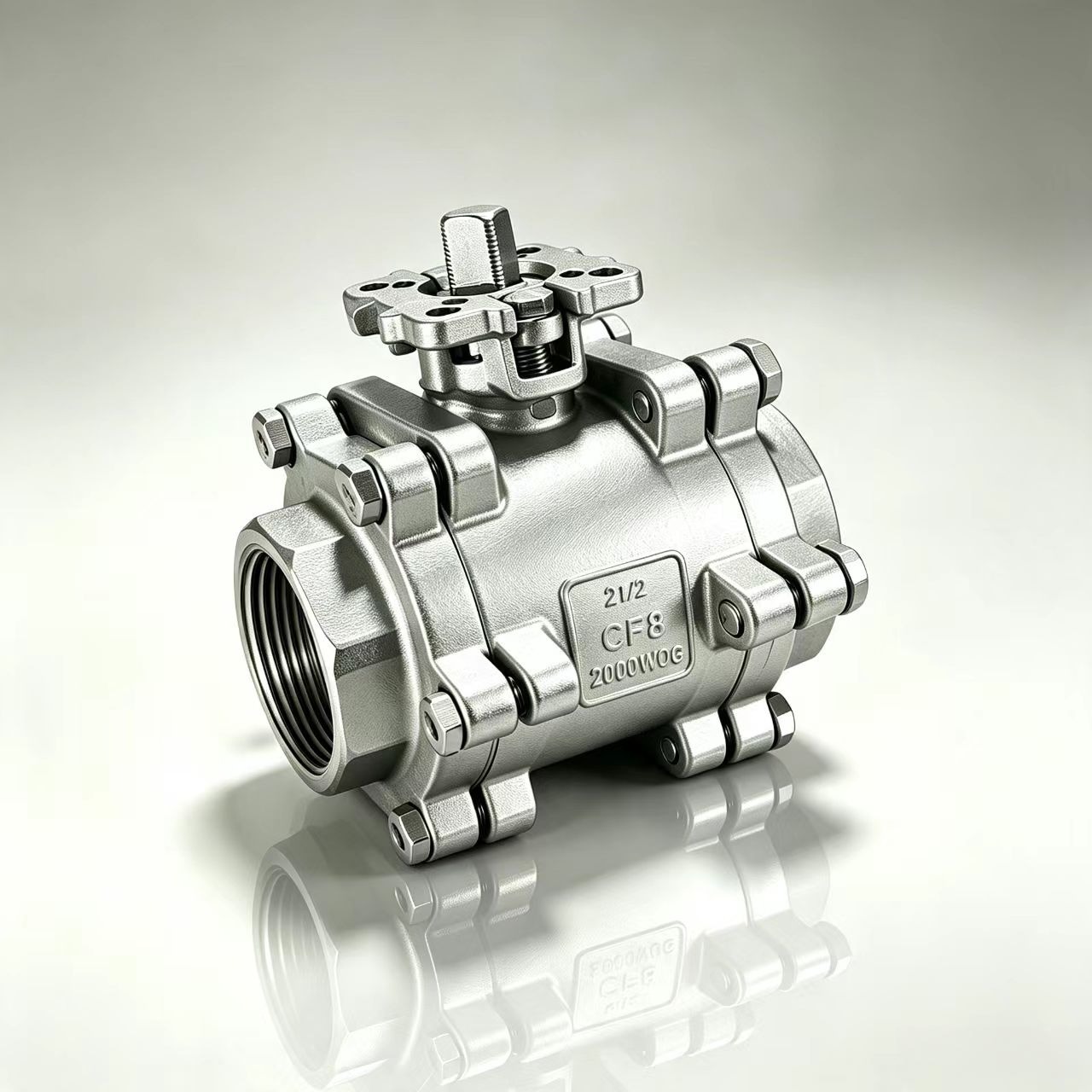 Heavy Duty Full Wrap Lug 2000WOG บอลวาล์ว 3 ชิ้น