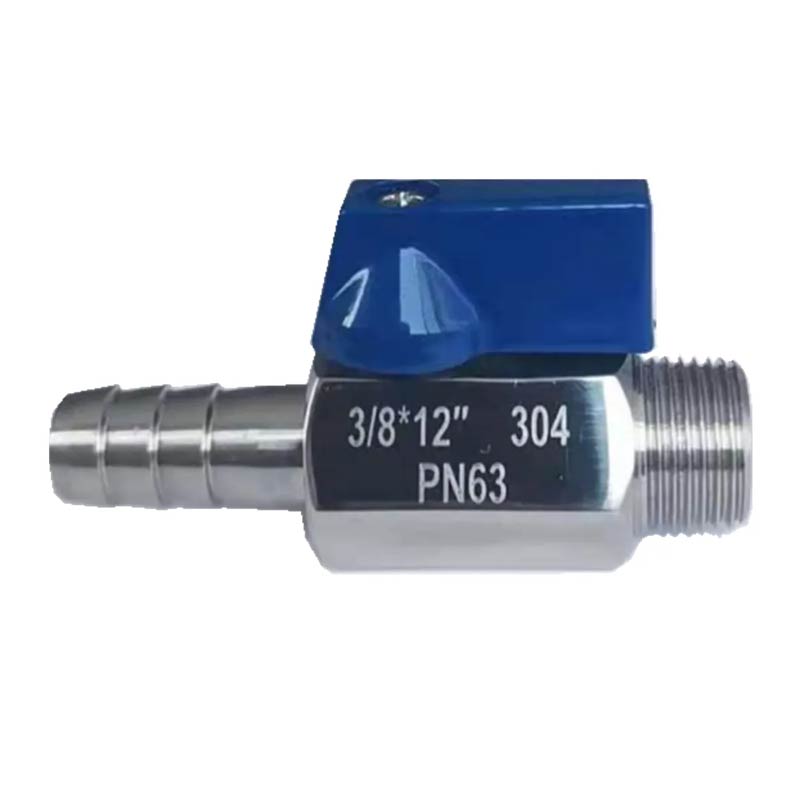 Stainless Steel Threaded Mini Ball Valve with Hose Nipples